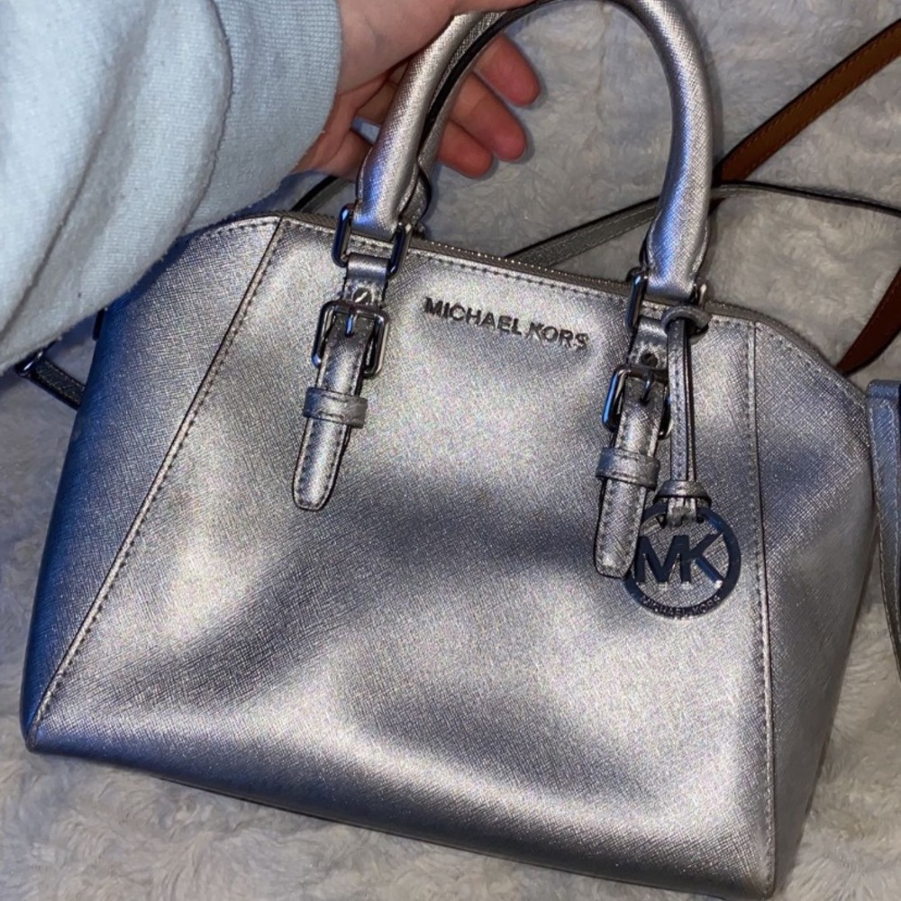 Silver MK purse